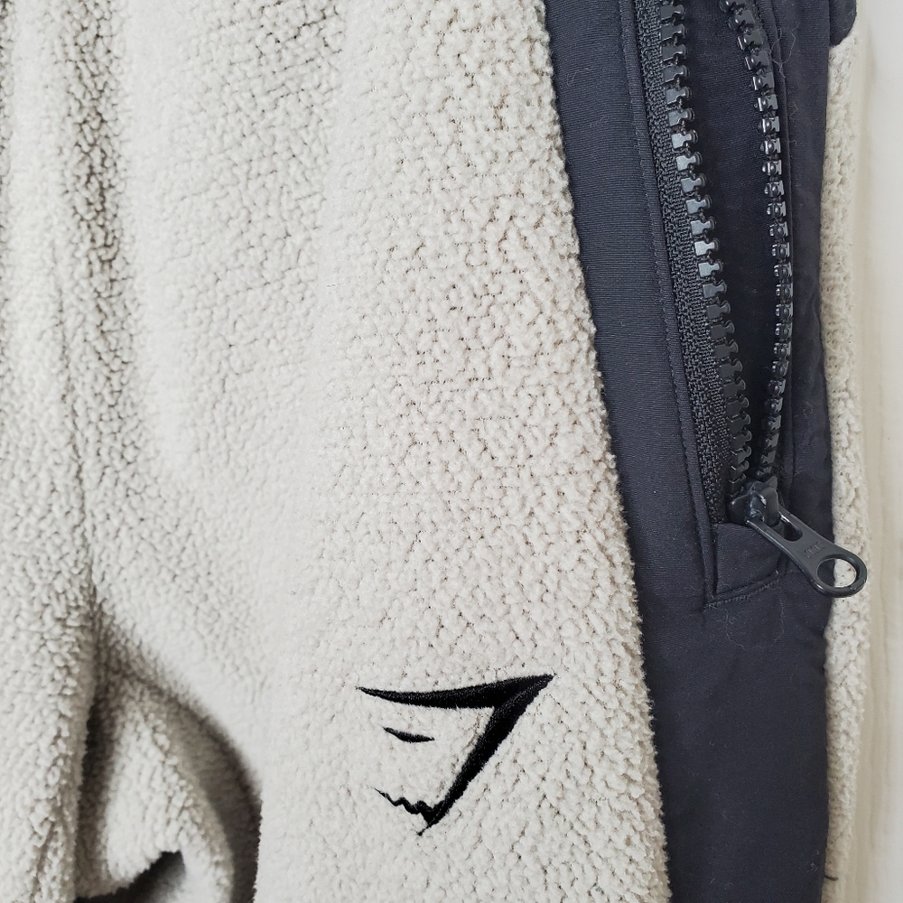 🍋5/$25 Gymshark Mens Vibe Fleece Sherpa Gray Xs Jogger 058 - Picture 5 of 7
